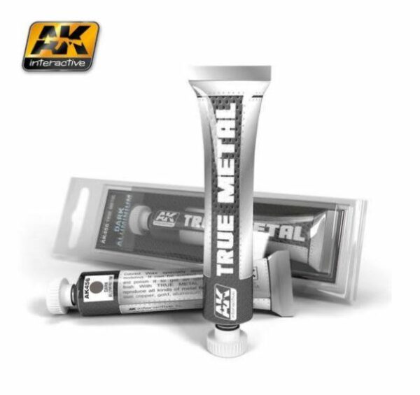 AK-Interactive: True Metal (Wax Based) - Dark Aluminium