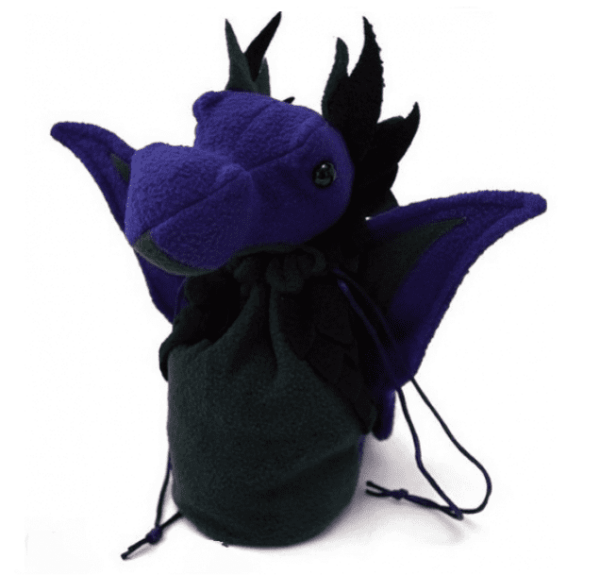 Dragon Bagons: Dice Bag - Plush Dragon, Purple with Green