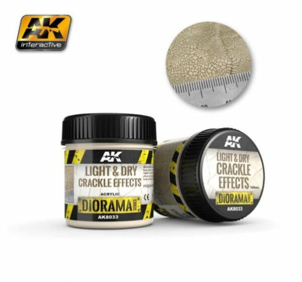 AK-Interactive: Crackle Effects (100 ml) - Light and Dry