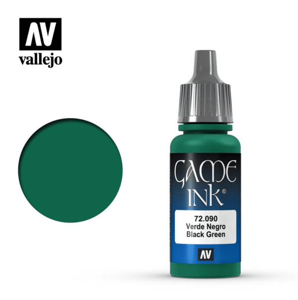 Vallejo: Game Color (17 ml) - Black Green Ink