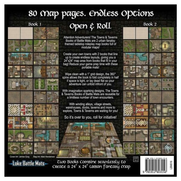 Book of Battle Mats: Box Set - Towns, and Taverns (2021) - Image 2