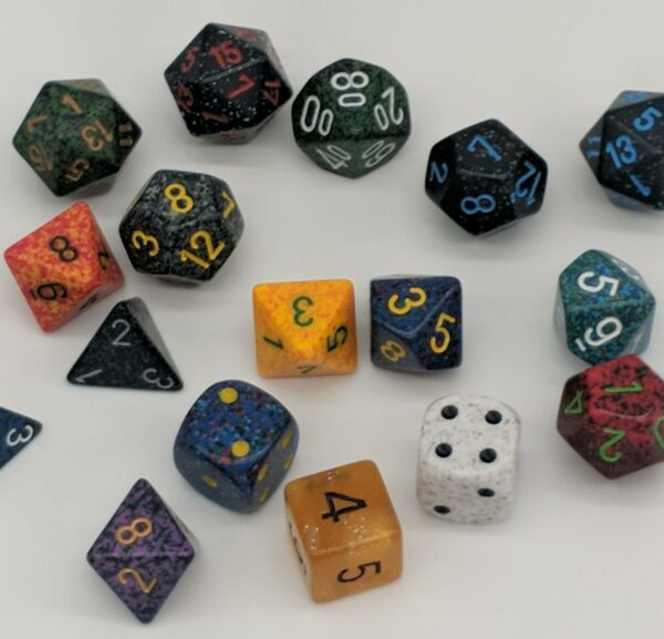 Single Poly Die (various colors/styles)