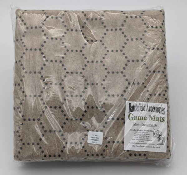 Monday Knight: Playmat (4' x 6') - 2" Hexed, Desert Tan