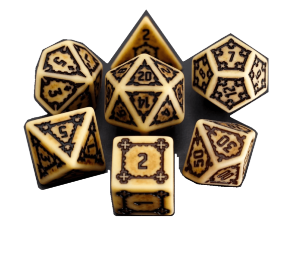 Necromancer: Ancient Bone - Giant Poly Dice Set (7)
