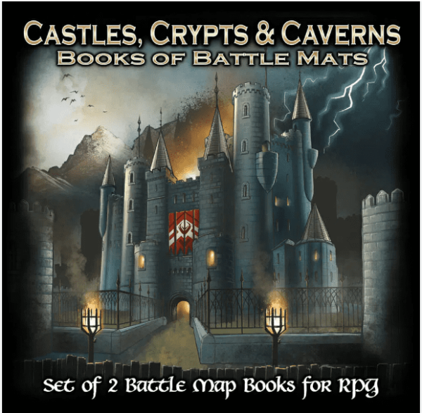 Book of Battle Mats: Castles, Crypts, and Caverns (2023 Box Set)