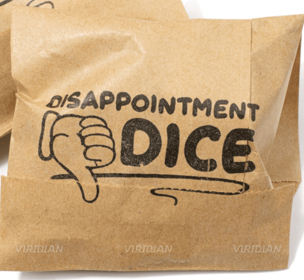 Viridian: 16mm Random Poly Dice Set (7) - Disappointment Dice