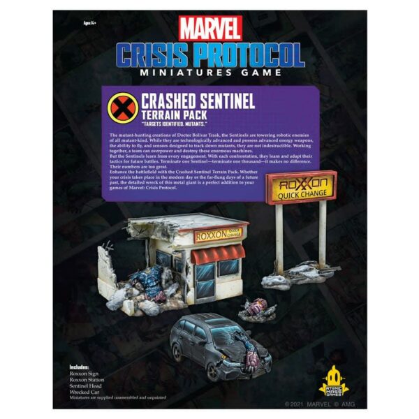Marvel Crisis Protocol TMG: Crashed Sentinel Terrain Pack (clearance 20% off) - Image 2