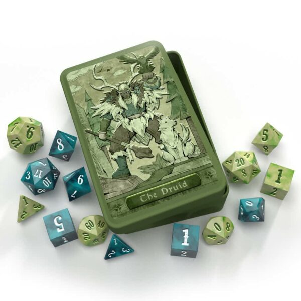 Beadle and Grimm: 16mm Poly Dice Set (14) - Druid