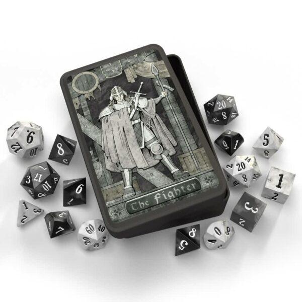 Beadle and Grimm: 16mm Poly Dice Set (15) - Fighter