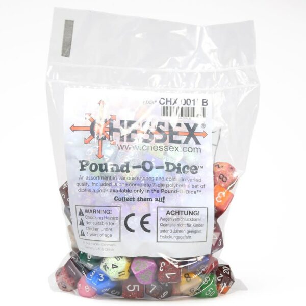 Chessex 16mm Assorted Poly Dice PoundODice Dice Age Games