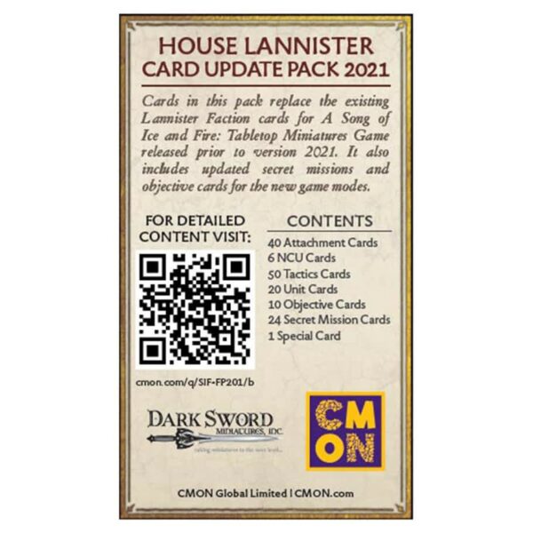 A Song of Ice and Fire: Lannister - Faction Pack (clearance 20% off) - Image 2