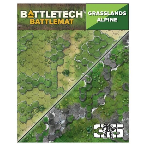 BattleTech: BattleMat (34" x 22") - Grasslands / Alpine