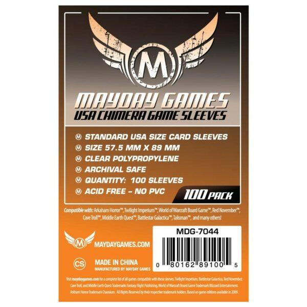 Mayday Games: Thin Card Sleeves (100 ct) - 57.5mm x 89mm