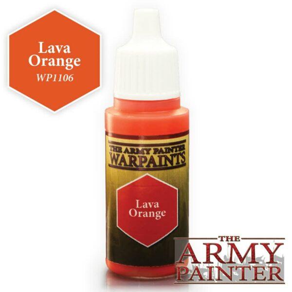 Army Painter: Warpaints (18 ml) - Lava Orange (clearance 20% off)