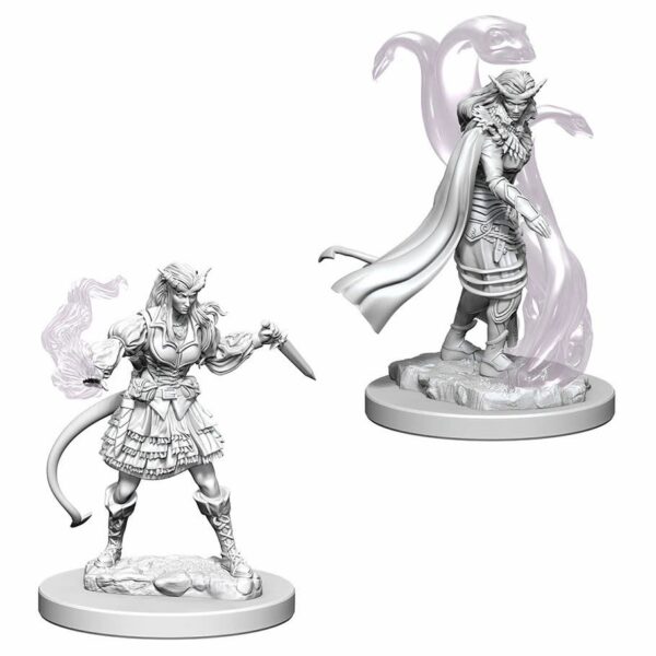 DnD: Sorcerer - Tiefling (Hellborn) Female (2) Variant Pose 1