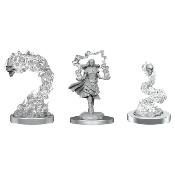 DnD: Dark Spellcaster and Flaming skulls
