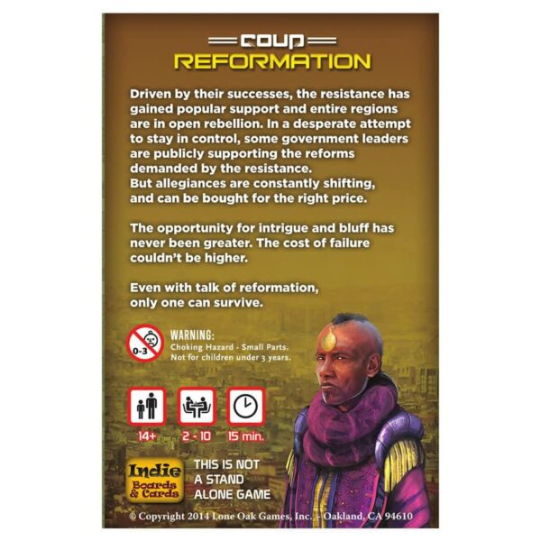 Coup, the Card Game: Expansion - Reformation (adds 4 players) - Image 2