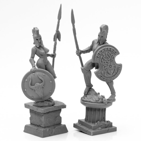Black Bones: Amazon and Spartan Living Bronze Statues