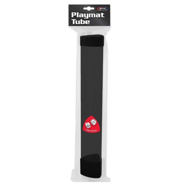 BCW: Playmat Tube - Smoke with Black End Caps