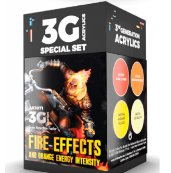 AK-Interactive: 3G Special Set - Fire Effects, and Orange Energy Intensity