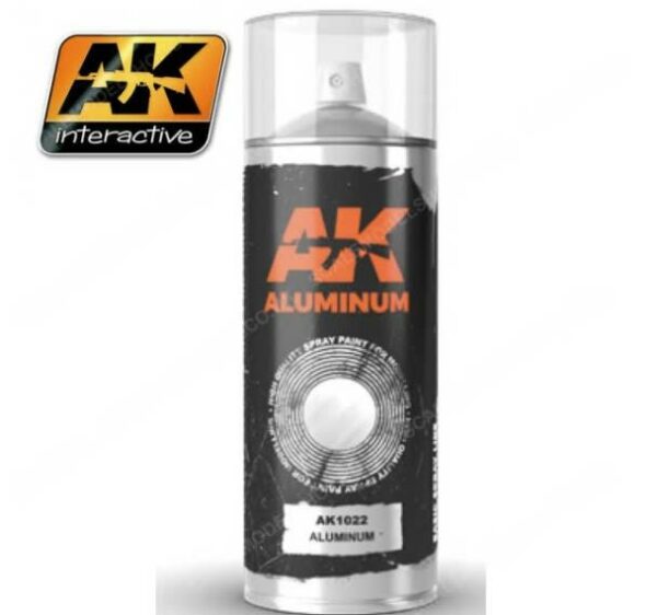AK-Interactive: Metallic Spray Paint (150 ml) - Aluminium