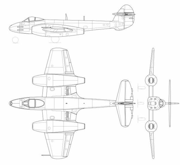 DavCo: 1/300th Scale - P316, Britain, Gloster Meteor