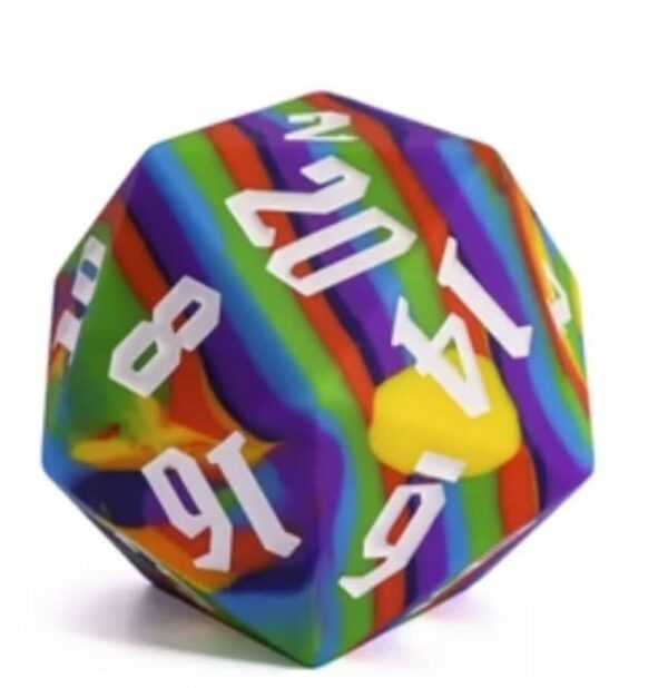 55mm Silicone D20 (various colors)