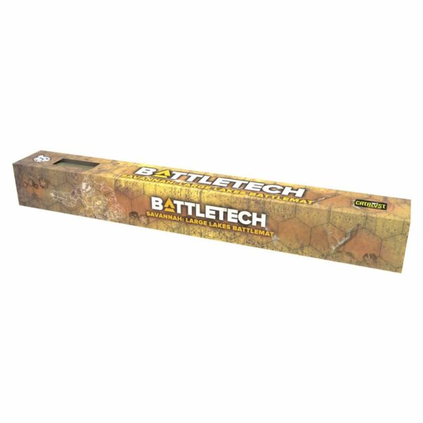 BattleTech: BattleMat (34" x 22") - Savannah Large Lakes / Box Canyon