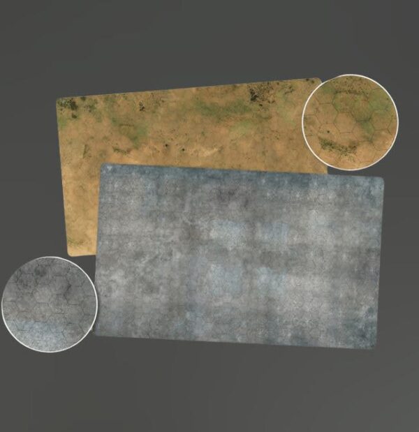 GF9: BattleTech: Double Sided Game Mat - Arid / Urban - Image 2