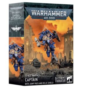 Space Marines: Ultramarines - Captain w/Jump Pack and Relic Shield