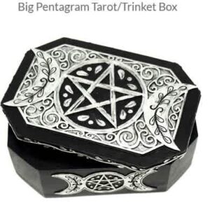 Trinket Box: Large Pentagram (7" x 5" x 2.5")